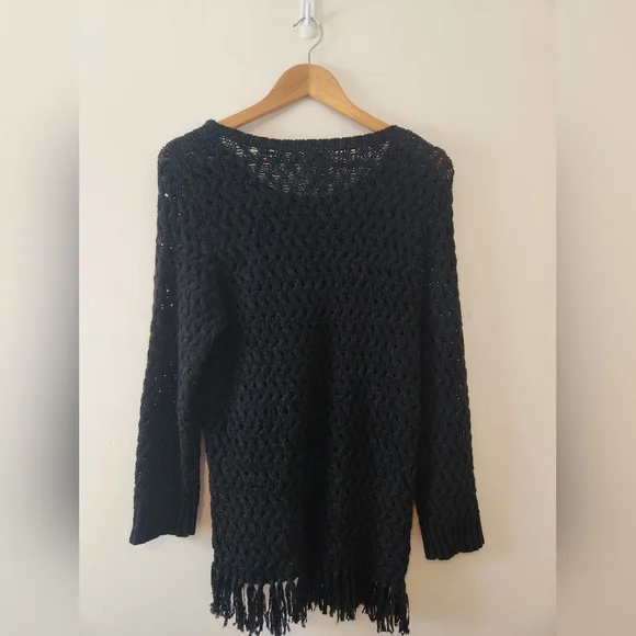 Ruby Rd. Hole-Knit Sweater - Picture 3 of 3